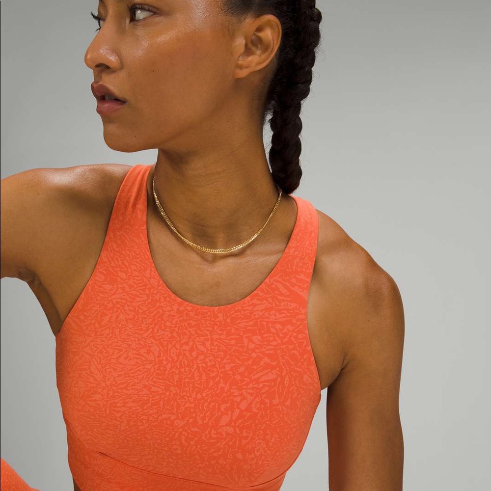 Lululemon Wunder Train Long-Line Bra *Medium Support, NWT
Crunch Warm Coral